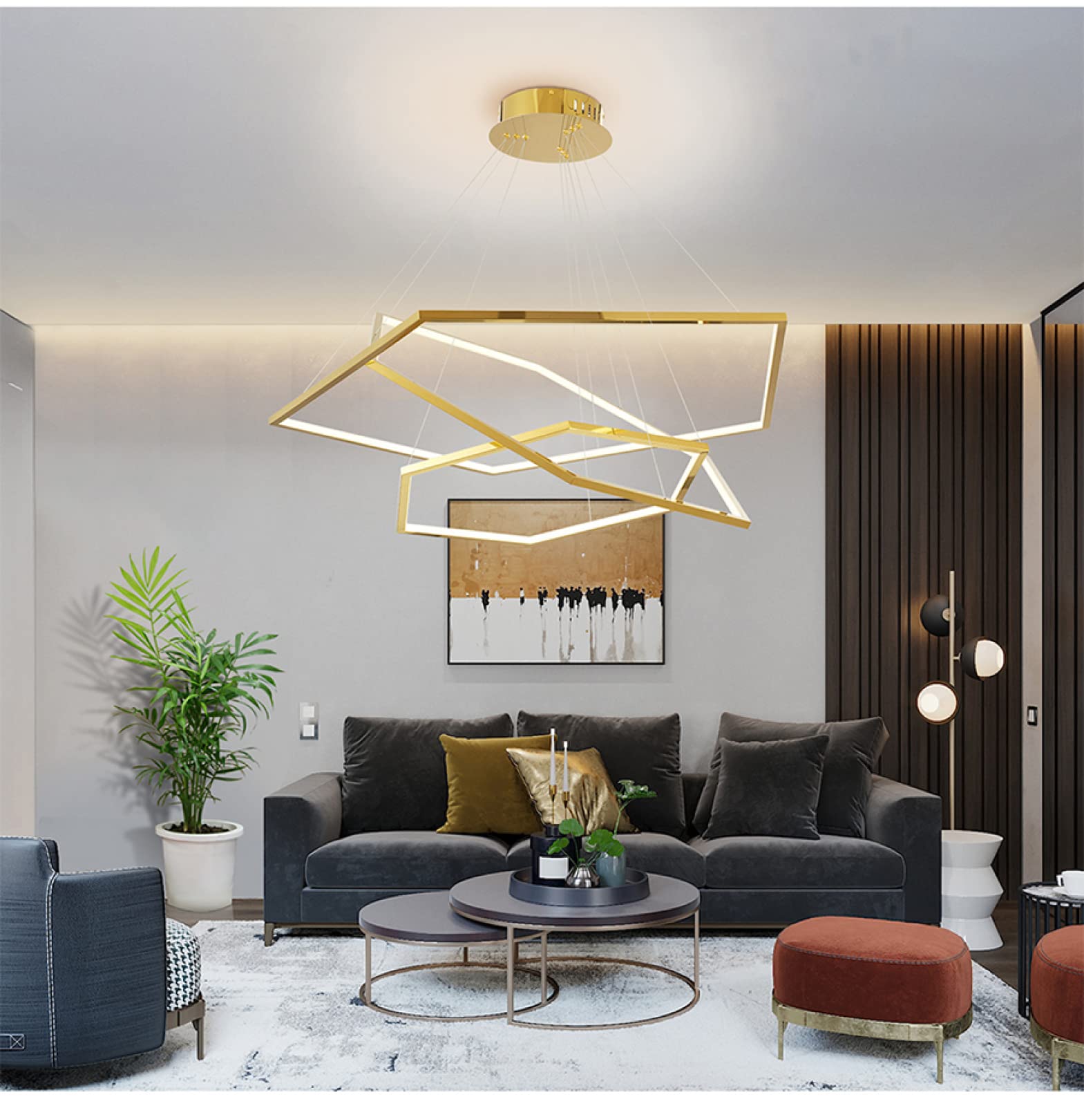 Amazon.com: Moden Art Deco Geometrical Polygon LED